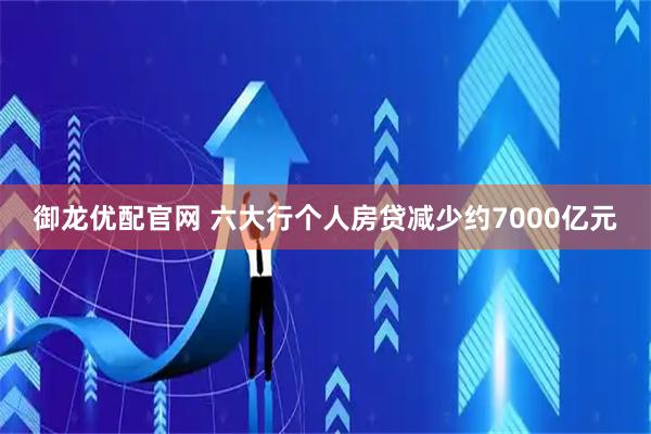御龙优配官网 六大行个人房贷减少约7000亿元